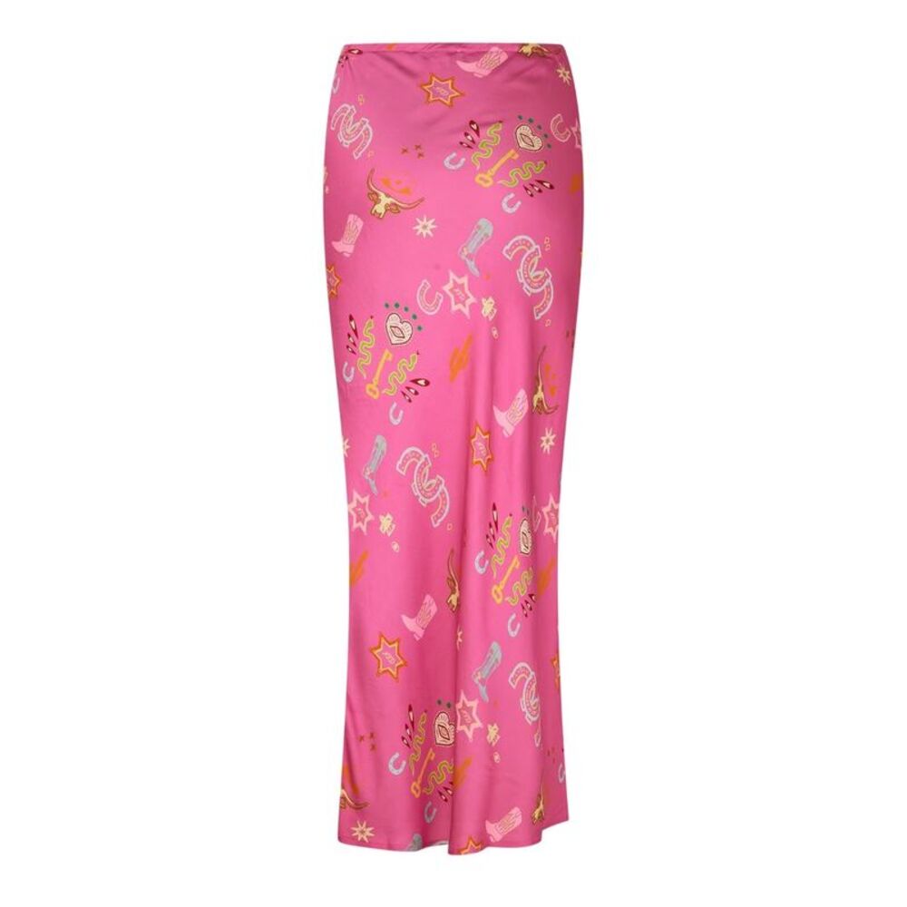 Never Fully Dressed Womens/Ladies Dorris Maxi Skirt / Pink - Picture 2 of 4